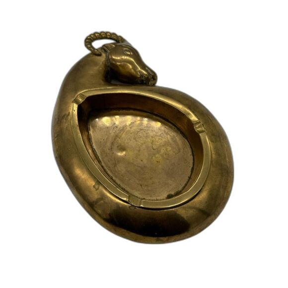 Dolbi Brass 2-Piece Dish Ram Sheep Wildlife Jewelry Dish Ashtray Centerpiece - Picture 16 of 16